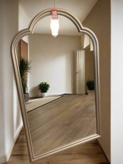Arch top mirror in champagne tone fabulous ! Purchase in outlet