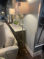 Mindy Gold and champagne floor lamp with shade Save €70
