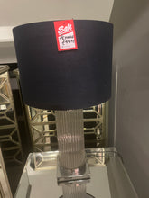 Roma glass table lamp cm with black shade click n collect