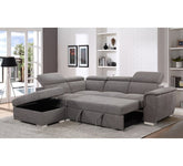 Sandra 2 corner suite multi function sofa with storage and pull out bed function