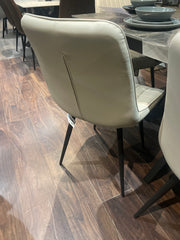 Richie dining chair in a neutral stone PU priced each