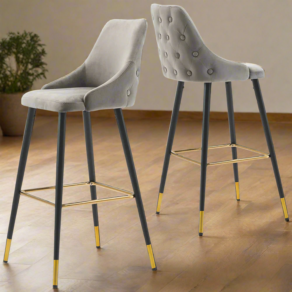 Avanza bar stool with gold cap Now up to 50% off ! No exchange.