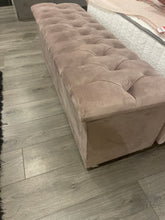 Amelia large Blanket Box 120 cm in blush pink available to collect as unwrapped.