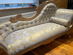 Chaise longue sofa French style. View instore