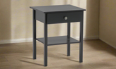 William bedside cabinet Grey or white.