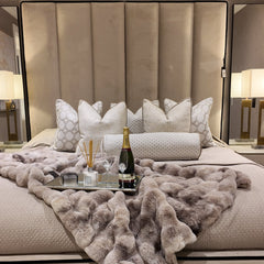 Custom Belle Bed frame with super High Headboard