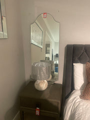 Mirror with decorative chain sold as seen