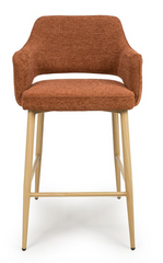 Errol Chairs Counter & Bar stool oak leg in choice of 5 colours