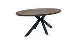 Sandy Oak 180 cm oval dining table