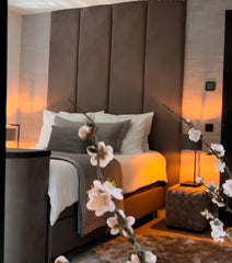 Custom made headboards and beds . Instore design service . Deposit to book