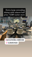 Darrell fabric dining chair in neutral stone colour