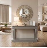 Darren gold round mirror