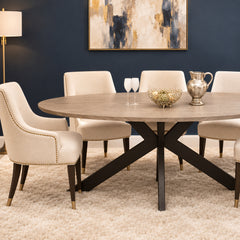 Mirabeau Oval Dining Table with smart top