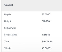 Parkinson bedside table 35 cm wide nightstand w 1 drawer