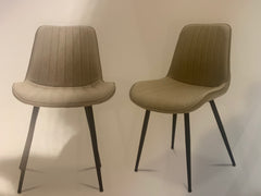 Richie dining chair in a neutral stone PU priced each