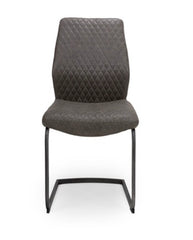 Charlie range of contemporary faux leather dining chairs reduced
