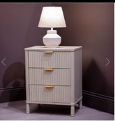 Parker 3 drawer bedside cabinet