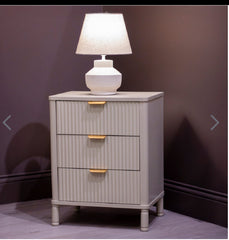Parker 3 drawer bedside cabinet