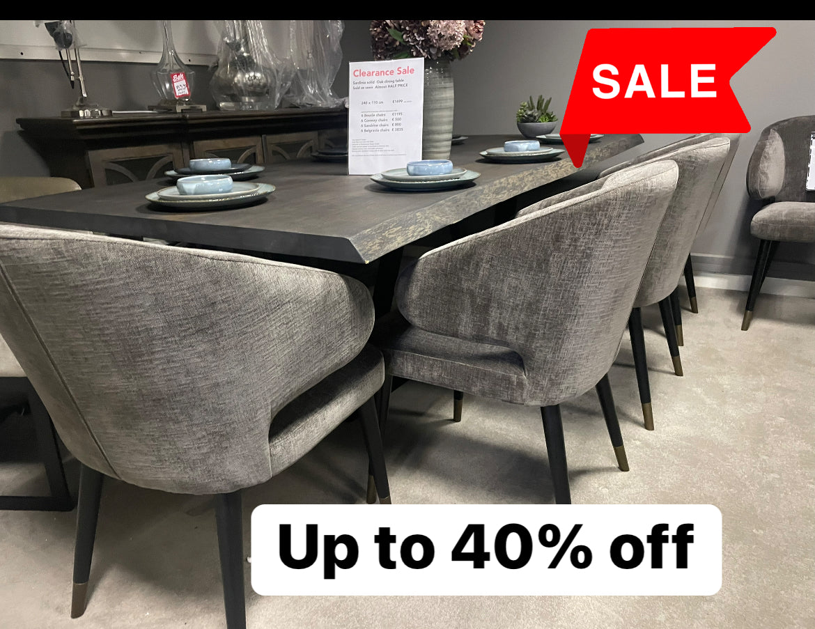 Sardinia Solid Oak Large Dining Table last one save up to 40% view Instore to purchase