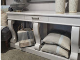 Savoy Scroll Console table with drawer in ivory limited time offer