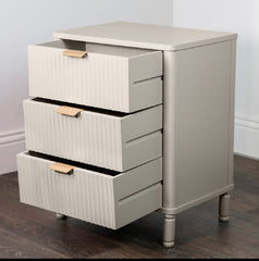 Parker 3 drawer bedside cabinet