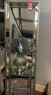 Kardashian Beaded trim mirror 160 x 40 cm click n collect as out of box