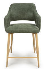 Errol Chairs Counter & Bar stool oak leg in choice of 5 colours