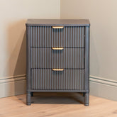 HARVEY 3 drawer bedside cabinet view instore