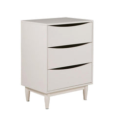 3 drawer bedroom chest in white or grey reduced .