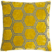 Ivor mustard cushion by Malini clearance offer. pay Instore