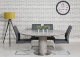 Della round extending dining table sold as seen ( collect only or arrange viewing and delivery )