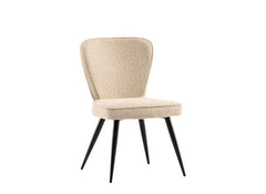 Flavia Dining Chair in black or ash linen Instore