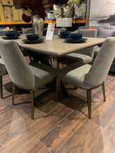 6 x Bay grey Dining Chair Linen half price. Pay Instore only disposal sale.