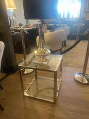 Linton end table chrome clearance reduced