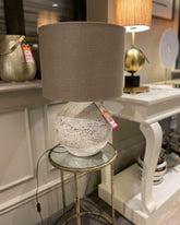 Stone table lamp complete with free shade