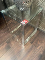 Side table chrome Cimc model ex display