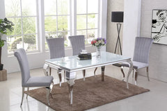 Louis 160cm dining table in white HALF price . Pay Instore only
