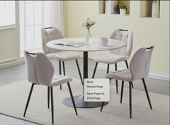 Cole round dining table 100 cm.