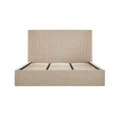 Seville Row ottoman bed in cream plush velvet