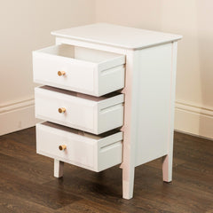 Carley bedside cabinet in ivory Special Purchase instore only