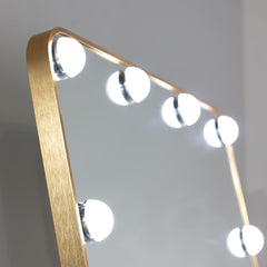 Led Modena Cheval bulb mirror gold trim 160 x 50 cm SALE offer .