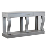 Samuel Fallon Savoy Scroll console table 150 cm with drawer Taupe ex showhouse reduced plus free delivery
