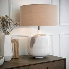 Aketa Cream Table Lamp-table lamp-Renaissance Design Studio