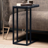 Alora Black metal sofa table reduced in our Outlet Store Deals-sofa table-Renaissance Design Studio