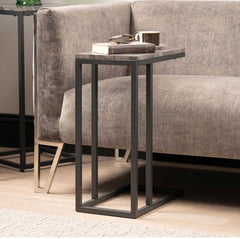 Alora Black metal sofa table reduced in our Outlet Store Deals-sofa table-Renaissance Design Studio