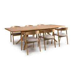 Andrew large and extra wide extending dining table.-Dining Table extending-Renaissance Design Studio
