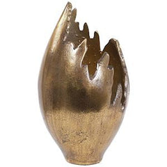Bessie Gold Distressed Vase reduced-Renaissance Design Studio