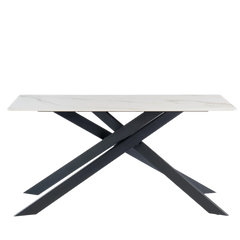 Cordon Dining Table 160 cm. Choice of colour top.-dining table-Renaissance Design Studio