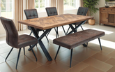 Eden 1.8 Dining Table Elm Veneer.-large dining table-Renaissance Design Studio