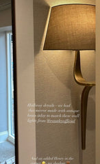 Elle table lamp in antiqued brass-Table Lamp-Renaissance Design Studio